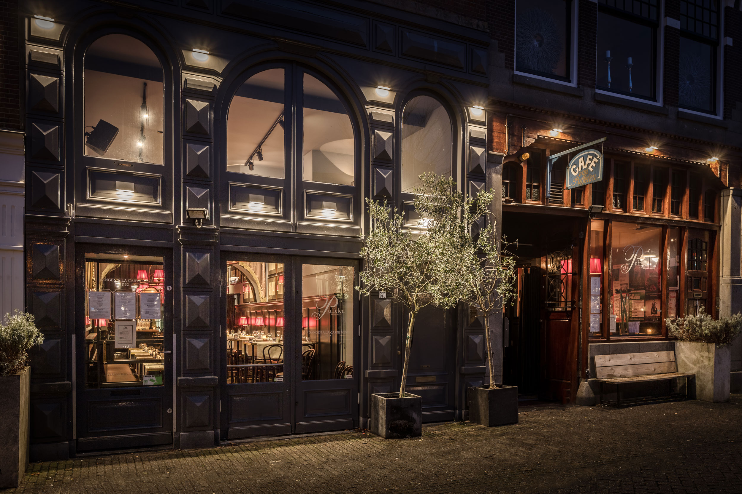 Restaurant cafe Van Puffelen Prinsengracht centrum