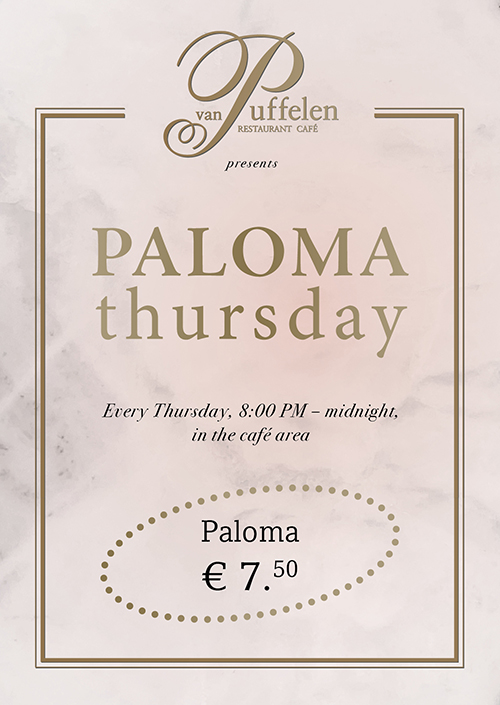 Cafe van Puffelen Paloma Thursday